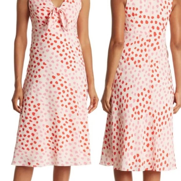 BCBGeneration Dresses & Skirts - Bcbgeneration Polka Dot Front Tie Dress Size 12